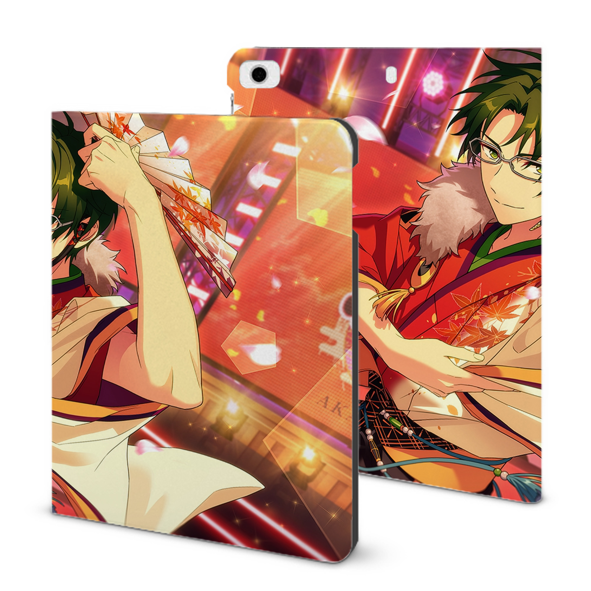 （画像用） あんさんぶるスターズ! Ensemble Stars IPad ケース ブック型 PUレザー TPU 耐衝撃 軽量 薄型 ペン収納なし 全面保護 IPad 各モデル対応
